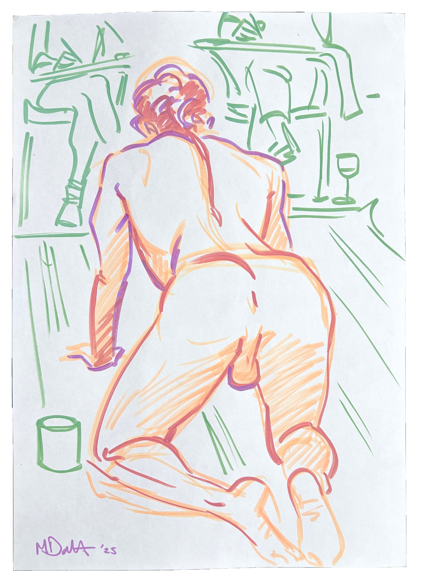 Life Drawings (Set of 4)