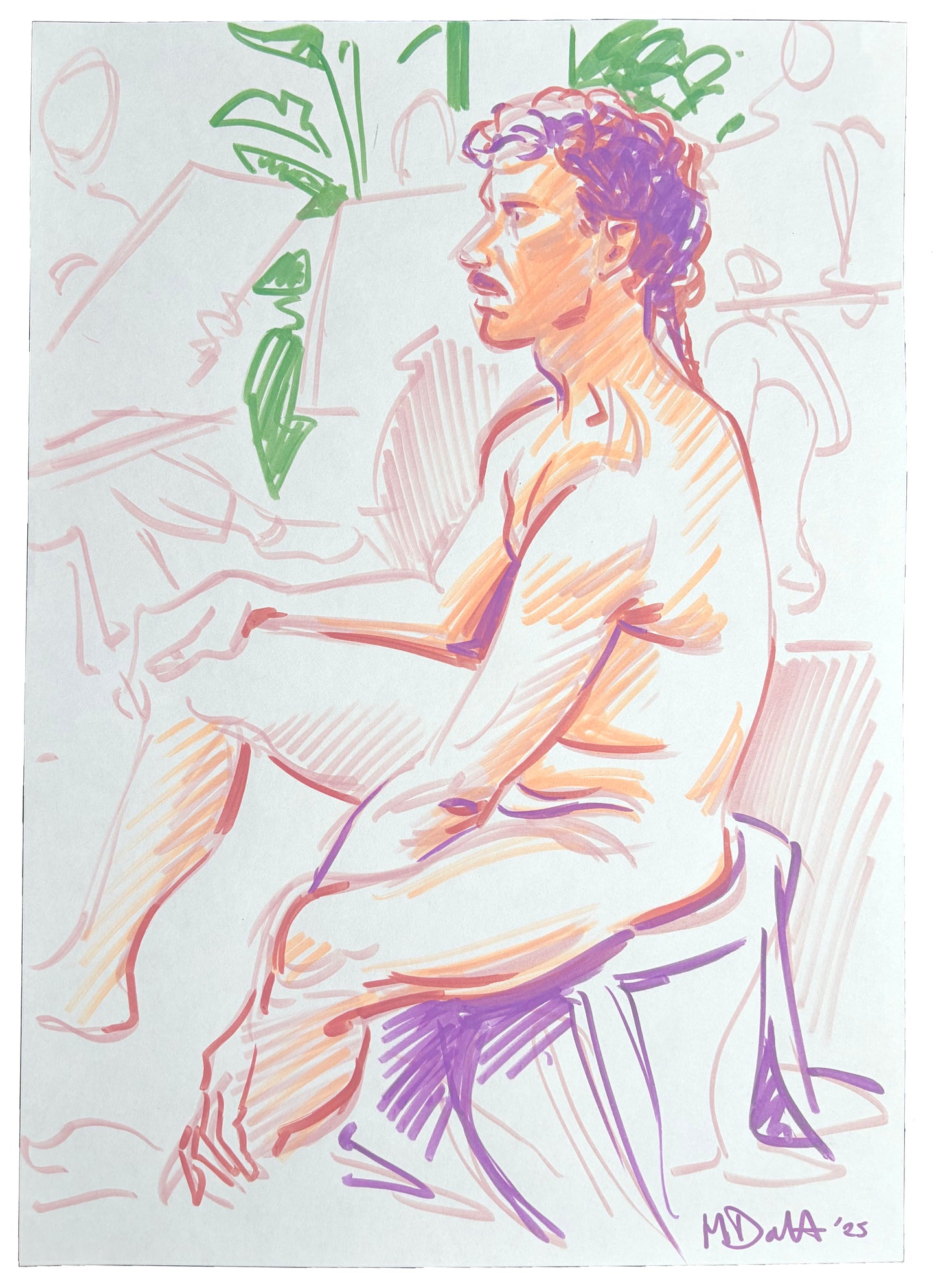 Life Drawings (Set of 4)