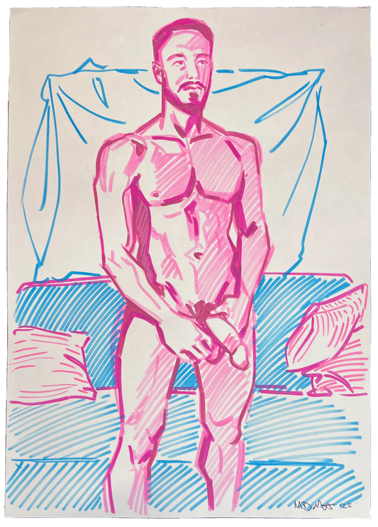 Hairy Calvin Drawing 1